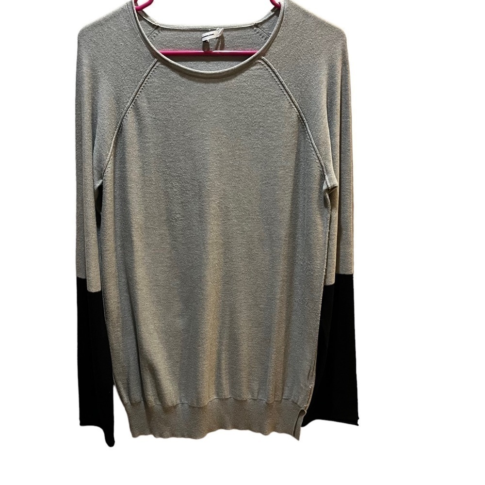 T By Alexander Wang Color Block Gray Wool/Silk Bl… - image 3